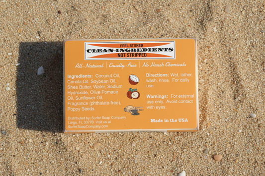 Surf Scrub All Natural Cold Process Bar Soap 4.5 oz