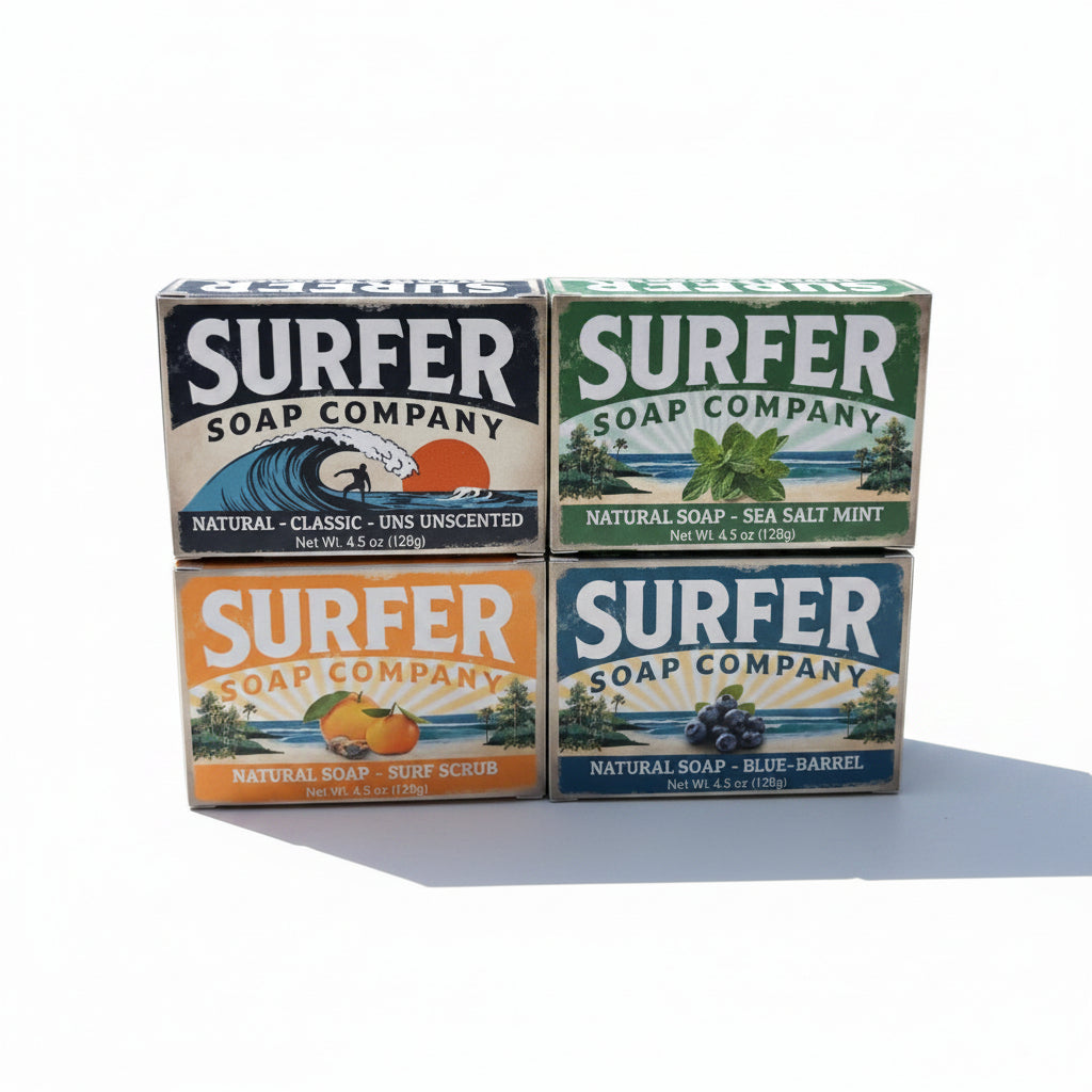 Surf Essentials 4-Pack Soap Set